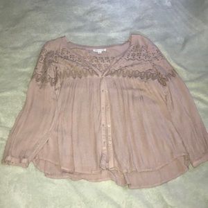 American eagle button down blouse (size M)